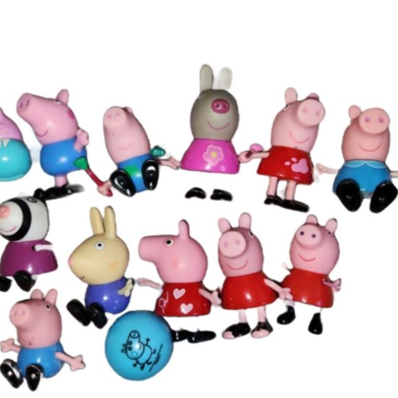Peppa Pig Other - Peppa Pig and Friends Playing Figures Lot || 13 Pieces